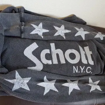 새상품급 샷 Schott 별 빅 프린트 롱 슬리브 셔츠
