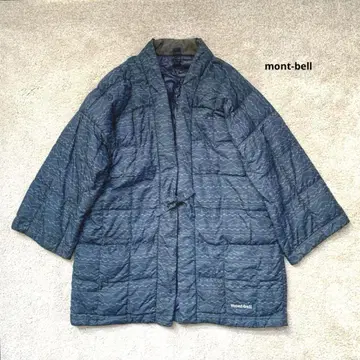 몽벨 다운 한텐 코트 올 패턴 L
