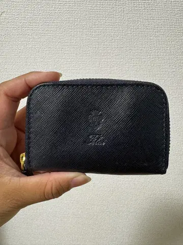 블랙 합성 피혁 코인 케이스