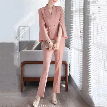 [ 셋업 ] 플레어 슬리브 팬츠 셋업