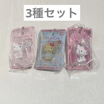 헬로키티 패키지 미니어처 컬렉션 퀼트 일광화상 챠미 3종