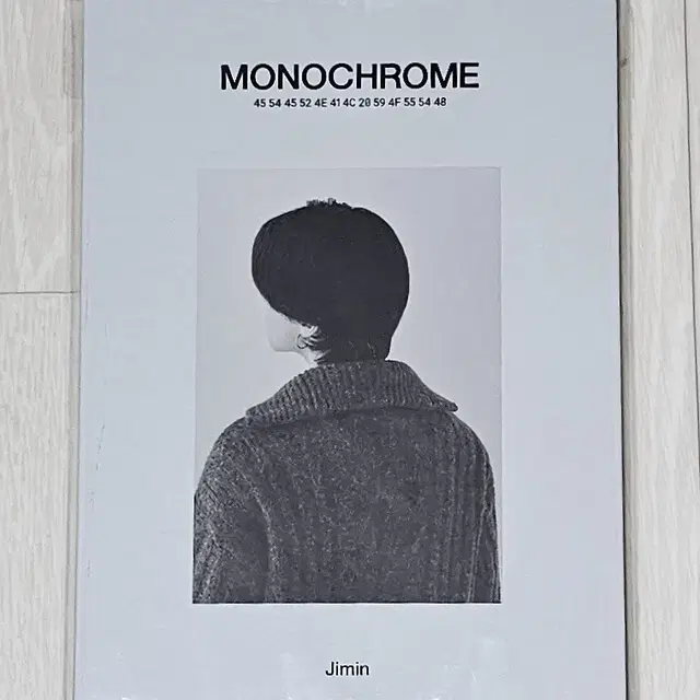 모노크롬 엽서북 방탄소년단 지민 MONOCHROME 포토북 BTS