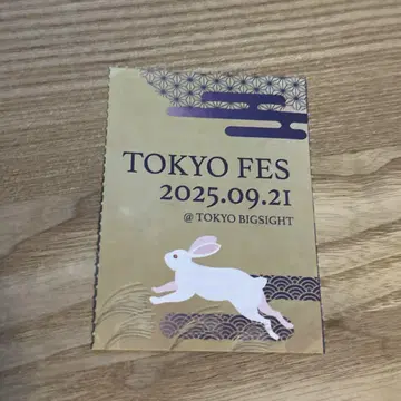 9/21 빨간색 부스 TOKYO FES.2025 서치 티켓 사쿠 티켓