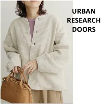 URBAN RESEARCH DOORS 퀼트 노카라 자켓