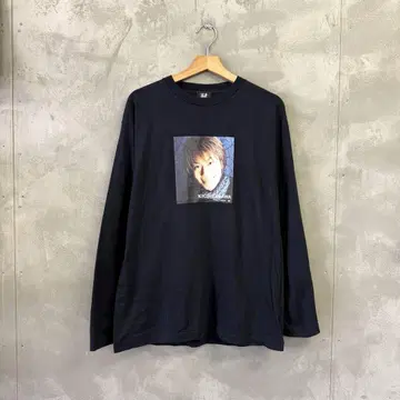 [레어] 히카와 키요시 프린트 롱T 티셔츠 나가라 프로덕션 공식
