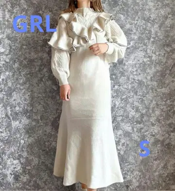 [ GRL ] 럭셔리 니트 머메이드 원피스 출퇴근/데이트에