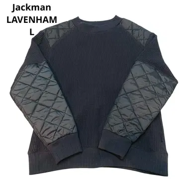 jackman LAVENHAM 네이비 퀼팅 슬리브 트레이닝복