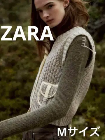 ZARA 포켓 대비 니트 베스트