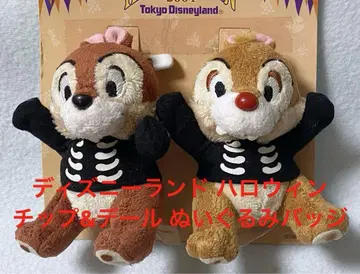 디즈니 칩앤데일 TDL TDR 할로윈 인형 배지