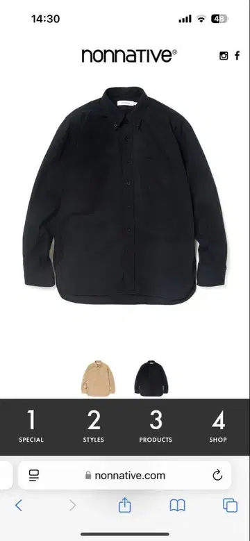 논네이티브 nonnative 버튼다운 셔츠