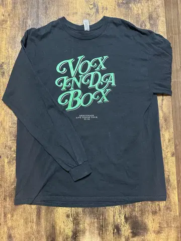 드래곤 아쉬 DRAGON ASH VOX IN DA BOX 롱T 블랙