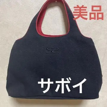 토트백 블랙과 빨간색 콤비