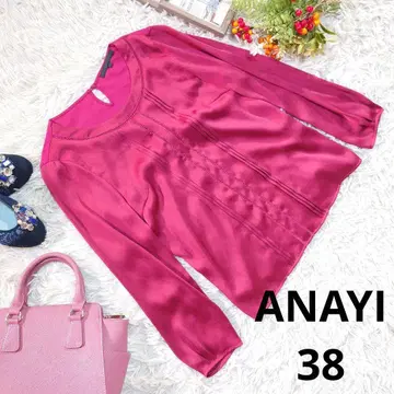 ANAYI 셔츠/블라우스 ( M ) 다크 레드/레이스