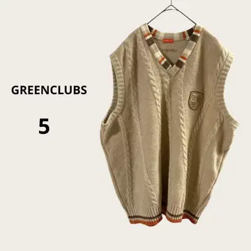 GREENCLUBS 베스트 슬리브리스 베이지 니트 루즈핏 5