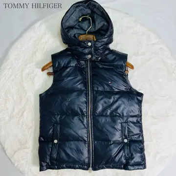 [ 새상품급 ] TOMMY HILFIGER 충전솜 리버서블 다운 베스트