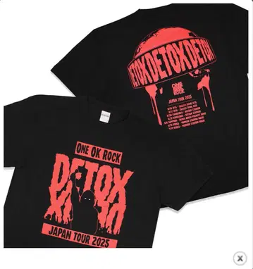 ONE OK ROCK 원오크록 DETOX 투어 T셔츠 L 사이즈