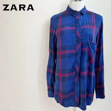ZARA 자라 체크 무늬 셔츠