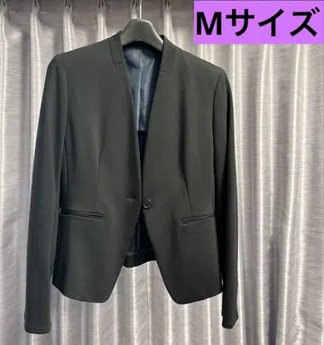 COMME CA ISM 코무사 노카라 자켓 여성용 블랙 M