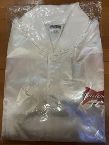 미사용 새상품 Budweiser 화이트 블루종 FREE 사이즈