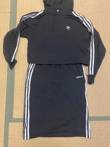 adidas 블랙 셋업 M