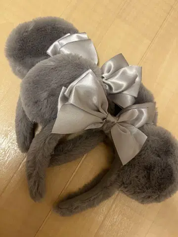 새상품급 디즈니 미니 머리띠 그레이 퍼