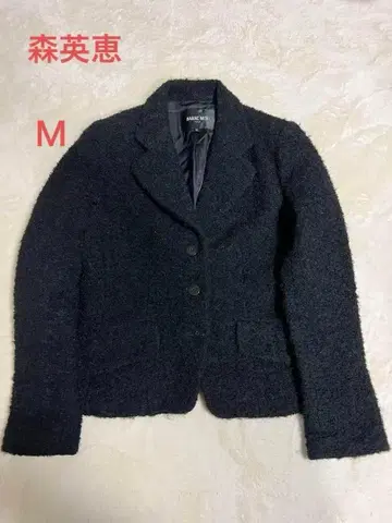 하나에모리 테일러드 자켓 알파카 울 혼방 블랙 M