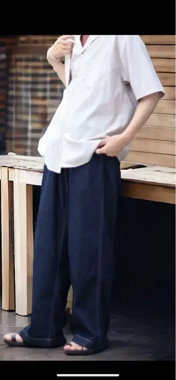 Graphpaper 와이드 데님 배기 팬츠 2021SS 가격 인하 가능