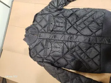 다크 그레이 퀼팅 자켓