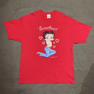 BETTY BOOP 베티 부프 T셔츠 빨간색 XL