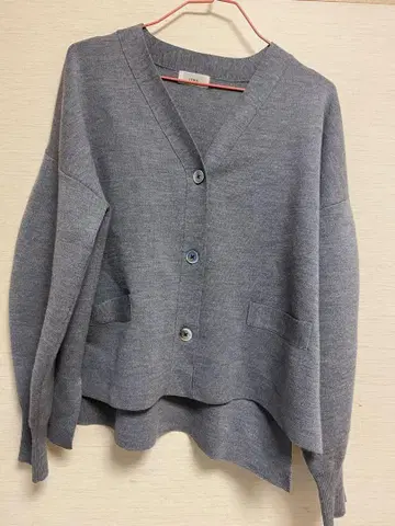 IENA 그레이 V넥 가디건