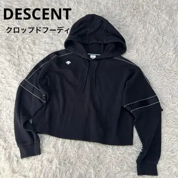 [ 새상품급 ] DESCENT 데상트 크롭 후드티 후디 S