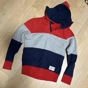 TOMMY JEANS 컬러 블록 후드티 XS