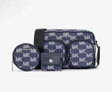 미개봉 새상품! MICHAEL KORS 네이비 MK 로고 숄더백
