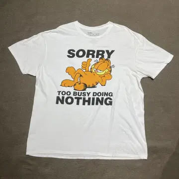 GARFIELD 가필드 T셔츠 화이트 XL