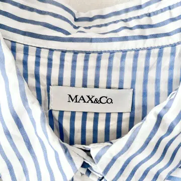 맥스앤코 max&co 스트라이프 셔츠 원피스 40