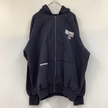 [ 하나뿐인 ] 90s 기업 로고 지퍼 후드티