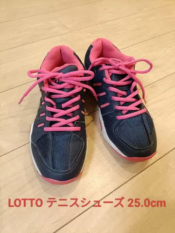 LOTTO 테니스화 25.0cm 네이비/핑크