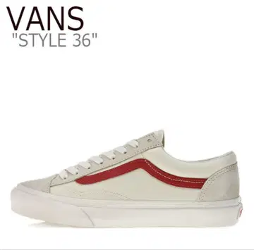 VANS STYLE 36 Marshmallow/Racing Red 9.0