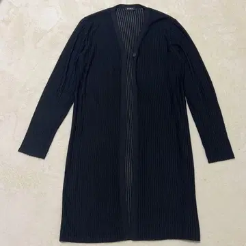 AKRIS AKRIS 긴팔 리브 가디건 블랙 실크 100%