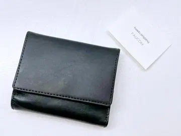 새상품급 호크 컴퍼니 FUNCON 3단 폴더형 지갑 가죽 다크 그린