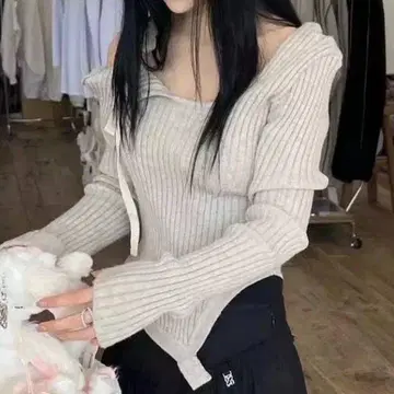 GLOWNY 그로우니 ISA 니트 상의 긴팔