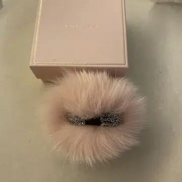 퍼 머리끈 핑크 비쥬 포함