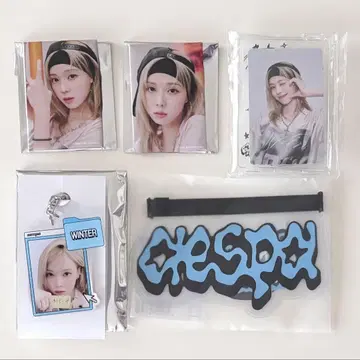 aespa 시부야 109 팝업 캔뱃지 아크릴 키링 5세트