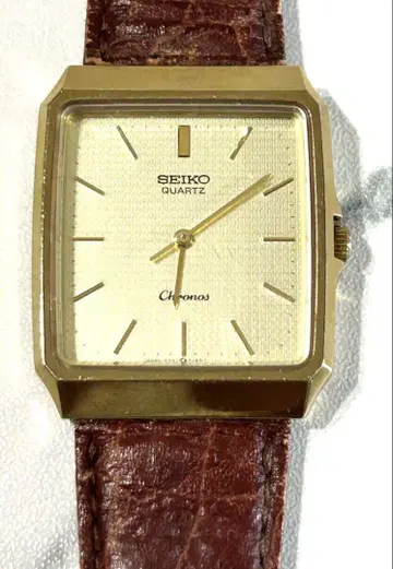 SEIKO Chronos 크로노스 스퀘어 가죽 밴딩