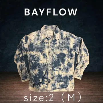 베이플로우 BAYFLOW 타이다이 긴팔 셔츠 M BM2101GC02