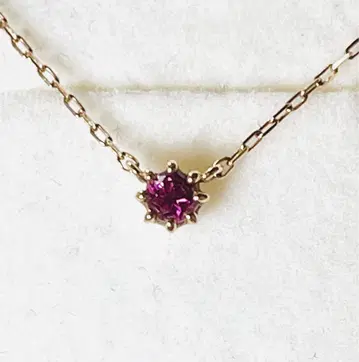 K10 루비 목걸이 싱글 볼 갸샤 심플 주얼리