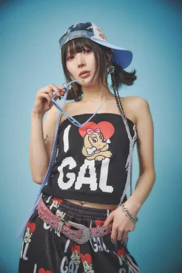 캔디 갈피 I LOVE GAL 튜브탑 152001