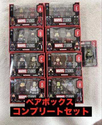 MARVEL 해피 복권 베어브릭 페어 박스 컴플리트 세트