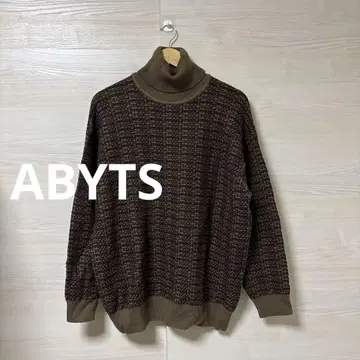 배우 사토 타케루 프로듀스 [ ABYTS ] 최고급 울 터틀넥 니트
