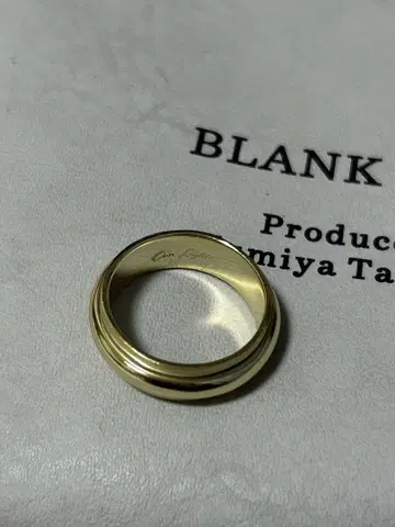 BLANK SPACE 골드 이중 반지 타카하시 후미야